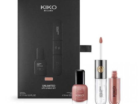 Unlimited Lips & Nails Set zestaw lakier do paznokci 11ml + dwuetapowa płynna pomadka do ust 6ml Sale