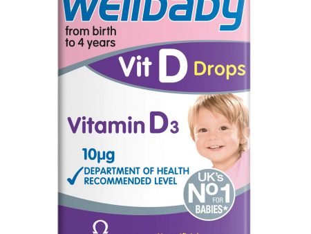 Wellbaby Vitamin D Drops witamina D w kroplach 30ml Online now