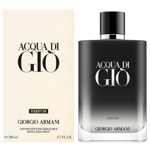 Acqua di Gio Pour Homme perfumy refillable spray 200ml Hot on Sale