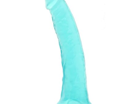 B Yours Plus Lust n Thrust transparentne dildo z przyssawką Teal Supply