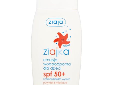 Ziajka emulsja wodoodporna dla dzieci SPF50+ 125ml on Sale