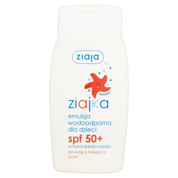 Ziajka emulsja wodoodporna dla dzieci SPF50+ 125ml on Sale