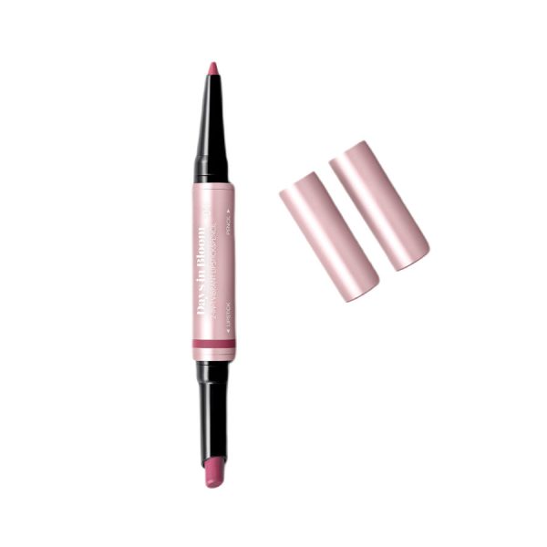 Days In Bloom 2-In-1 Vibrant Lipstick&Pencil pomadka i konturówka do ust o intensywnym satynowym wykończeniu 04 Magenta Memory 1g For Discount