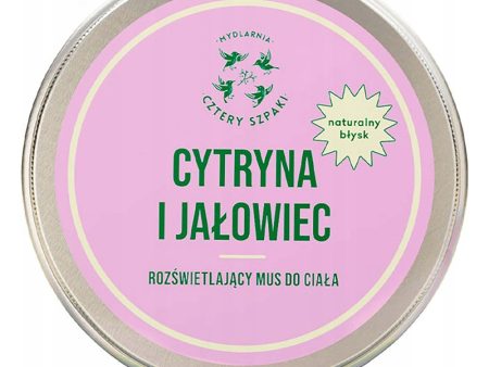 Rozświetlający mus do ciała Cytryna i Jałowiec 150ml Online Sale