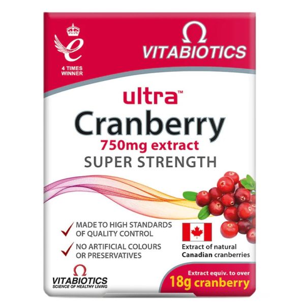 Ultra Cranberry 750mg suplement diety 30 tabletek Fashion