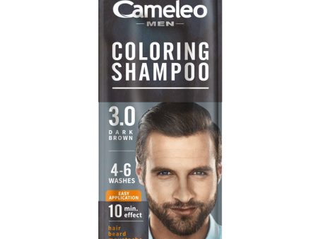 Men Coloring Shampoo szamponetka koloryzująca dla mężczyzn 3.0 Ciemny Brąz 15ml Hot on Sale