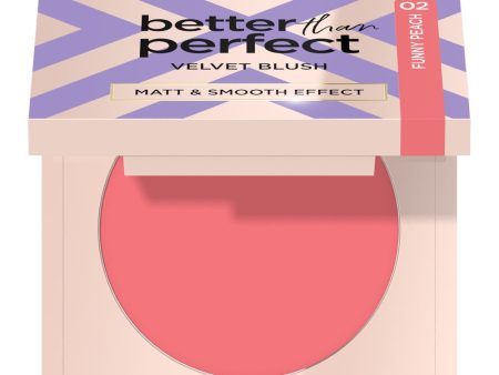 Better Than Perfect Velvet Blush róż prasowany 02 Funny Peach 2.3g For Discount