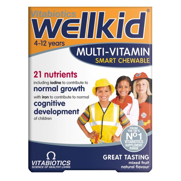 Wellkid Multi-Vitamin suplement diety dla dzieci 30 tabletek do żucia For Sale