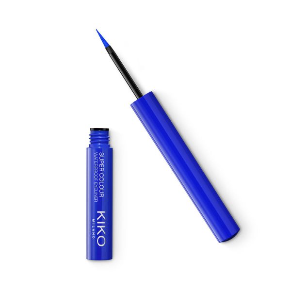 Super Colour Waterproof Eyeliner ultragładki wodoodporny kolorowy eyeliner w płynie 06 Blue 1.7ml Hot on Sale