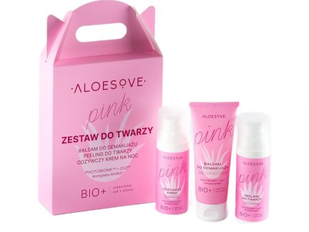 Pink zestaw kosmetyków do twarzy For Discount