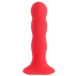 Bouncer dildo z ruchomymi kuleczkami Czerwony For Sale