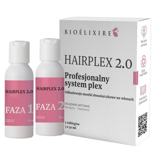 Hairplex 2.0 profesjonalny zabieg odbudowujący włosy zniszczone zabiegami chemicznymi 150ml For Discount