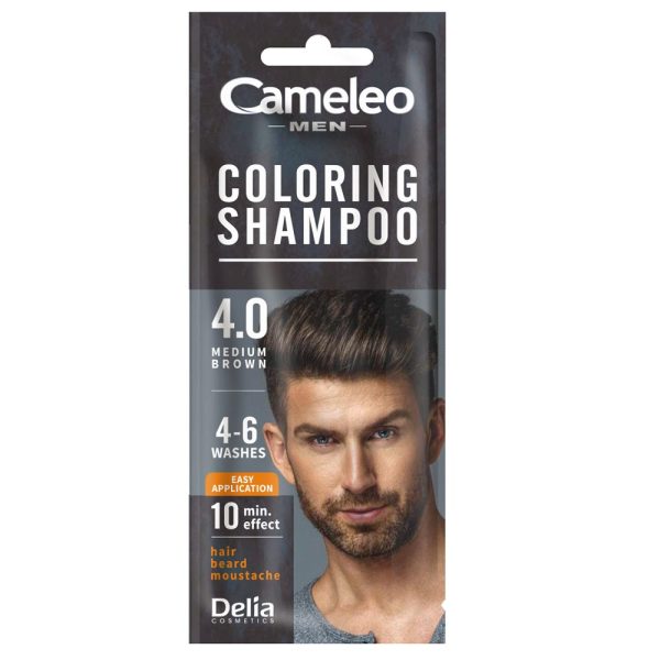 Men Coloring Shampoo szamponetka koloryzująca dla mężczyzn 4.0 Średni Brąz 15ml Cheap