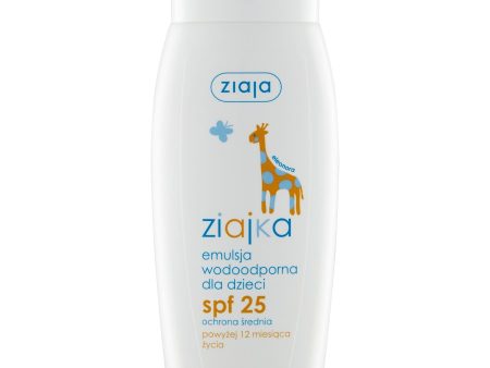 Ziajka emulsja wodoodporna dla dzieci SPF25 150ml Online now