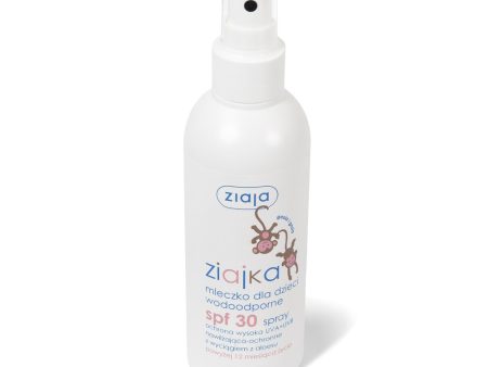 Ziajka mleczko dla dzieci wodoodporne w sprayu SPF30 170ml Cheap