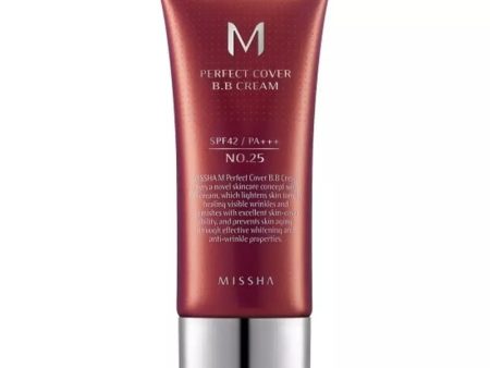 M Perfect Cover BB Cream SPF42 PA+++ wielofunkcyjny krem BB No.25 Warm Beige 20ml on Sale