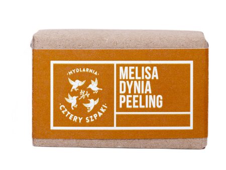 Naturalne mydło peelingujące w kostce Melisa i Dynia 110g Supply