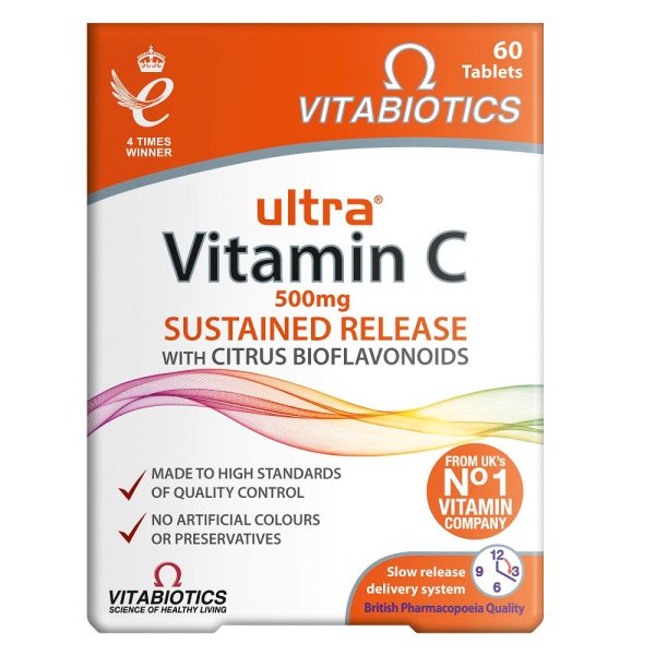 Ultra Vitamin C 500mg suplement diety 60 tabletek For Cheap