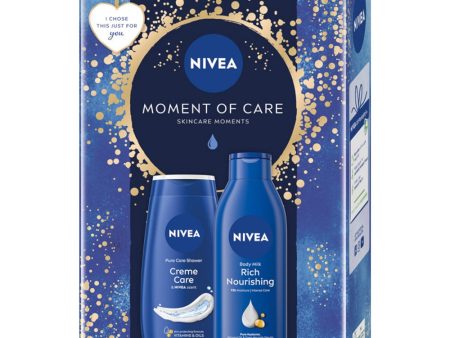 Moment Of Care zestaw żel pod prysznic 250ml + odżywcze mleczko do ciała 250ml Online Sale