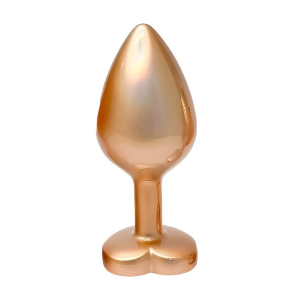 Gleaming Love Pearl Gold Plug korek analny M For Cheap