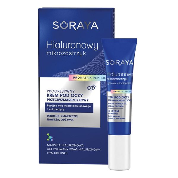 Hialuronowy mikrozastrzyk progresywny krem pod oczy przeciwzmarszczkowy 15ml For Discount