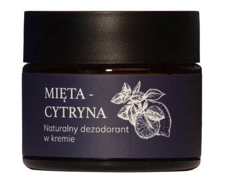 Mięta-Cytryna naturalny dezodorant w kremie 50ml Online Sale