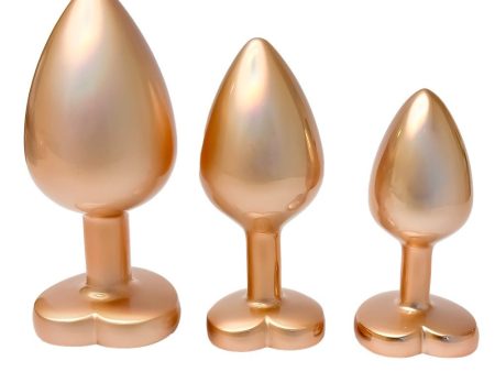 Gleaming Love Pearl Gold Plug Set zestaw korków analnych 3szt Cheap