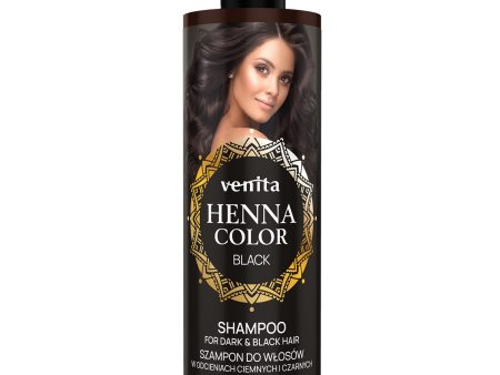 Henna Color Black szampon do włosów w odcieniach ciemnych i czarnych 300ml For Discount