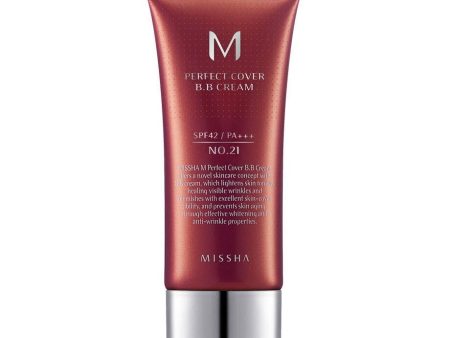 M Perfect Cover BB Cream SPF42 PA+++ wielofunkcyjny krem BB No.21 Light Beige 20ml Supply