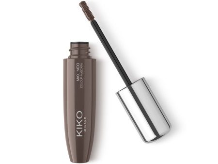 Maxi Mod Colour Mascara kolorowy tusz do rzęs z małym aplikatorem dla maksymalnej objętości 02 Brown 12ml Online Hot Sale