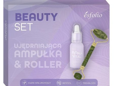 Beauty Set zestaw ujędrniająca ampułka 30ml + roller z jadeitu Online