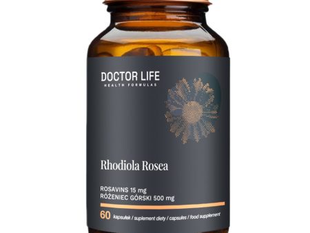 Rhodiola Rosea ekstrakt z korzenia różeńca górskiego 500mg i rozawiny 15mg suplement diety 60 kapsułek Supply