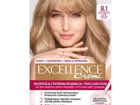 Excellence Creme farba do włosów 8.1 Jasny Popielaty Blond Online