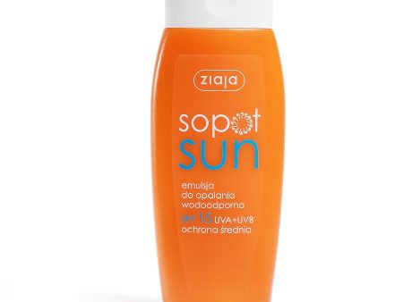 Sopot Sun emulsja do opalania wodoodporna SPF15 150ml For Discount