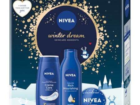 Winter Dream zestaw żel pod prysznic 250ml + odżywcze mleczko do ciała 250ml + krem uniwersalny 100ml Cheap