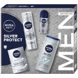 Men Silver Protect Collection zestaw pianka do golenia 200ml + balsam po goleniu 100ml + antyperspirant roll-on 50ml + żel pod prysznic 3w1 250ml Discount