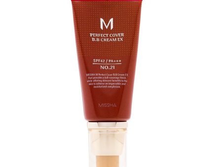 M Perfect Cover BB Cream SPF42 PA+++ wielofunkcyjny krem BB No.21 Light Beige 50ml For Discount