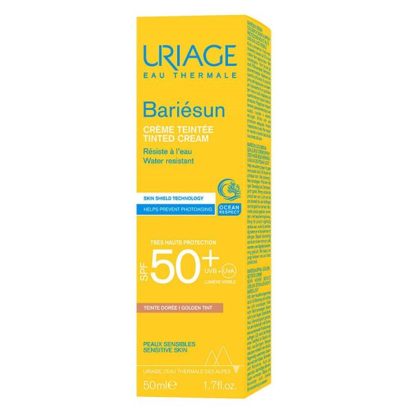 Bariesun Tinted Cream przeciwsłoneczny krem tonujący SPF50+ Złoty 50ml Hot on Sale