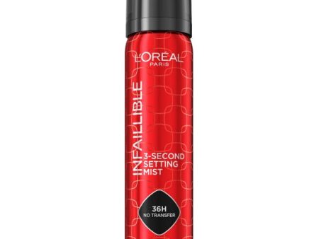 Infaillible 3-Second Setting Mist 3-sekundowy spray utrwalający makijaż 75ml Online Sale