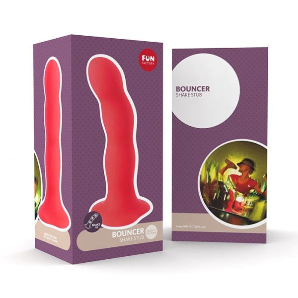 Bouncer dildo z ruchomymi kuleczkami Czerwony For Sale