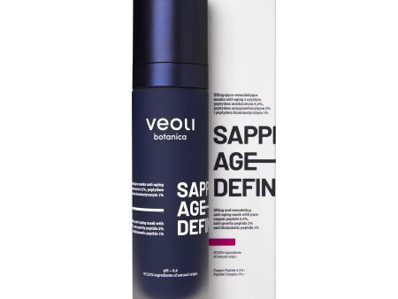 Sapphire Age-Definer liftingująco-remodelująca maska anti-aging z czystym peptydem miedziowym 0.5% peptydem antygrawitacyjnym 2% i peptydem biomimetycznym 1% 50ml For Cheap