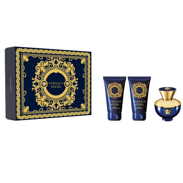 Pour Femme Dylan Blue zestaw woda perfumowana spray 50ml + żel pod prysznic 50ml + balsam do ciała 50ml Online