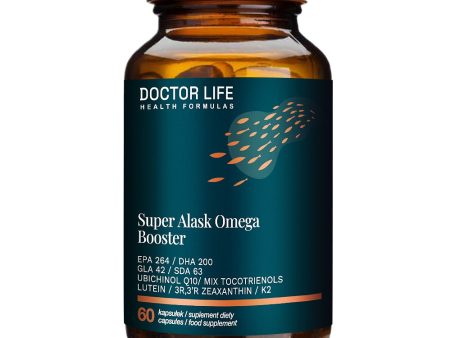 Super Alask Omega Booster suplement diety wspierający serce i zmniejszający stany zapalne 60 kapsułek Online Hot Sale