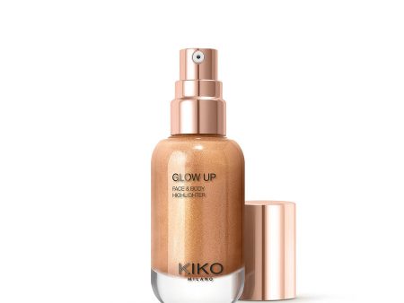 Glow Up Face And Body Highlighter metaliczny rozświetlacz w płynie 02 Copper 30ml Discount