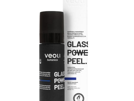 Glass Skin Power Peel nawilżająco-rozświetlający żelowy peeling do twarzy z kwasem mlekowym 10% traneksamowym 2.5% i ektoiną 1% 30ml Online Sale