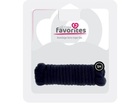 All Time Favorites Love Rope lina do krępowania Black 5m For Discount