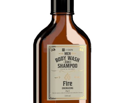 Men Whisky żel do mycia ciała i szampon do włosów i brody 3w1 Fire 330ml on Sale