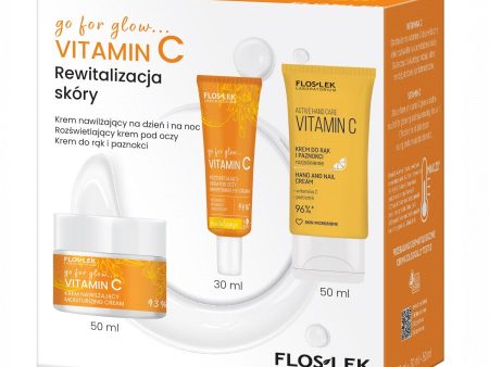 go for glow…VITAMIN C Rewitalizacja skóry zestaw krem nawilżający na dzień i na noc 50ml + rozświetlający krem pod oczy 30ml + krem do rąk i paznokci 50ml Supply