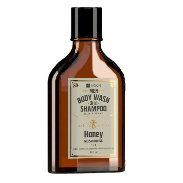 Men Whisky żel do mycia ciała i szampon do włosów i brody 3w1 Honey 100ml Supply